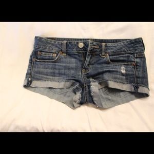 American Eagle Distressed Jean Shorts